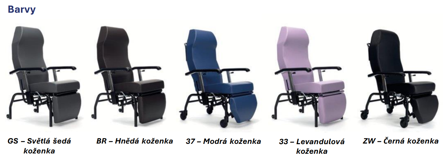 Normandie geriatrické křeslo pro kardiaky - Obrázek 7