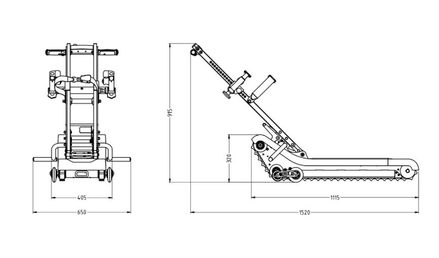 Liftkar PTR-L 160 pásový schodolez pro elektrický vozík - Obrázek 17