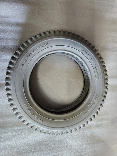 zadní plášť 3.00-8 šedý nejtenčí Bezdušová PU výplň 35mm