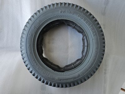 plášť na elektrický invalidní vozík 3.00-8 360x85 šedý hrubý PU