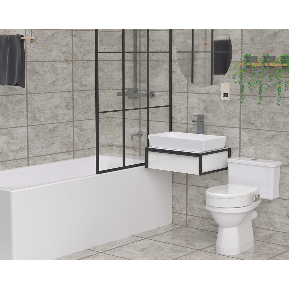 Jiný pohled na Ashby Lift Oval 66294 Nástavec na WC 7.5 cm