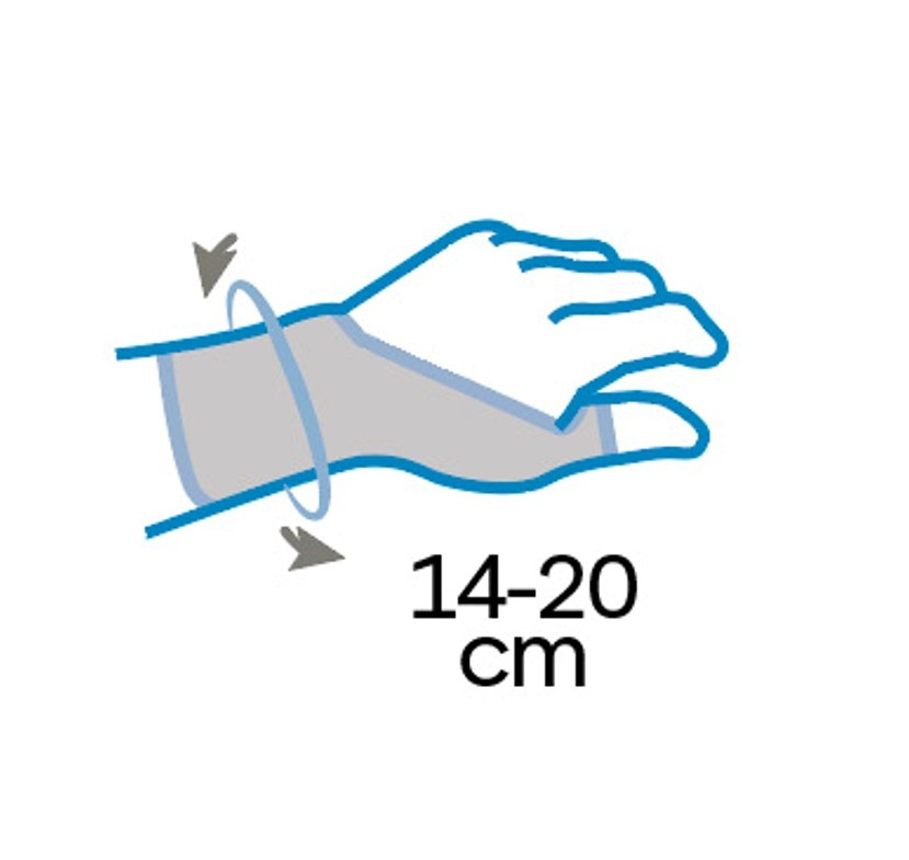Jiný pohled na ATXOS 100 Ortéza zápěstí Airtex OneSize