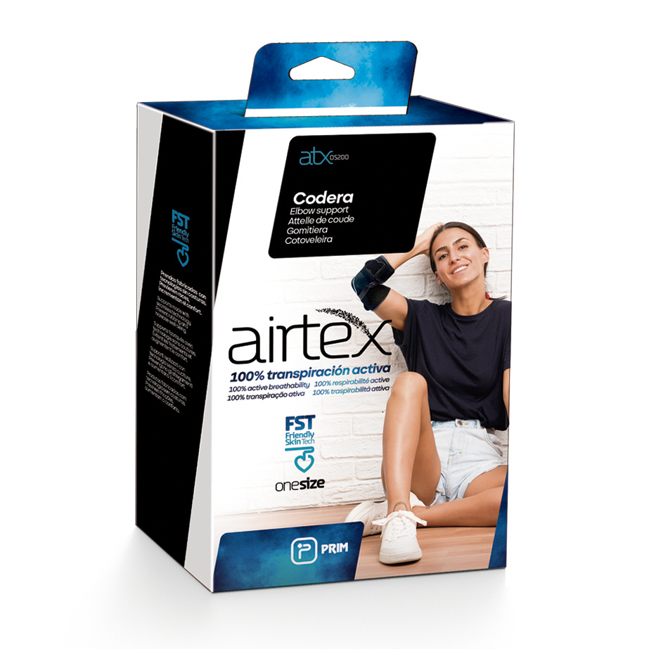 Jiný pohled na ATXOS 200 Ortéza lokte Airtex OneSize