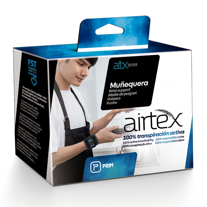 Jiný pohled na ATXOS 103 Ortéza zápěstí Airtex OneSize