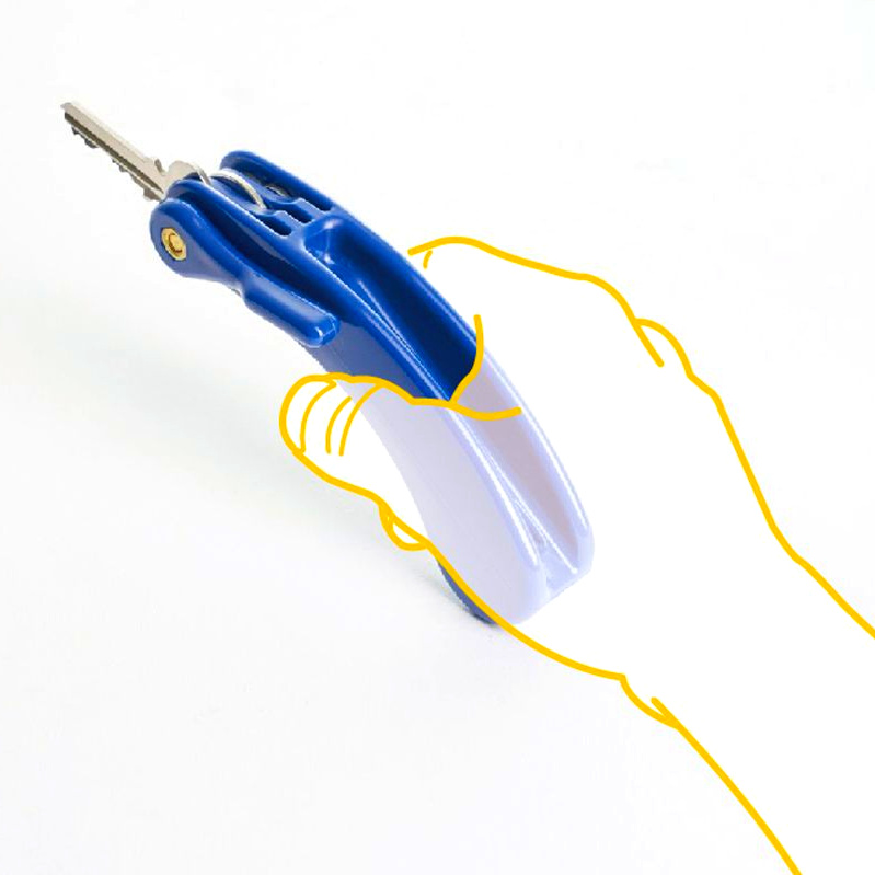 Jiný pohled na HA 4110 Ergonomický držák klíčů