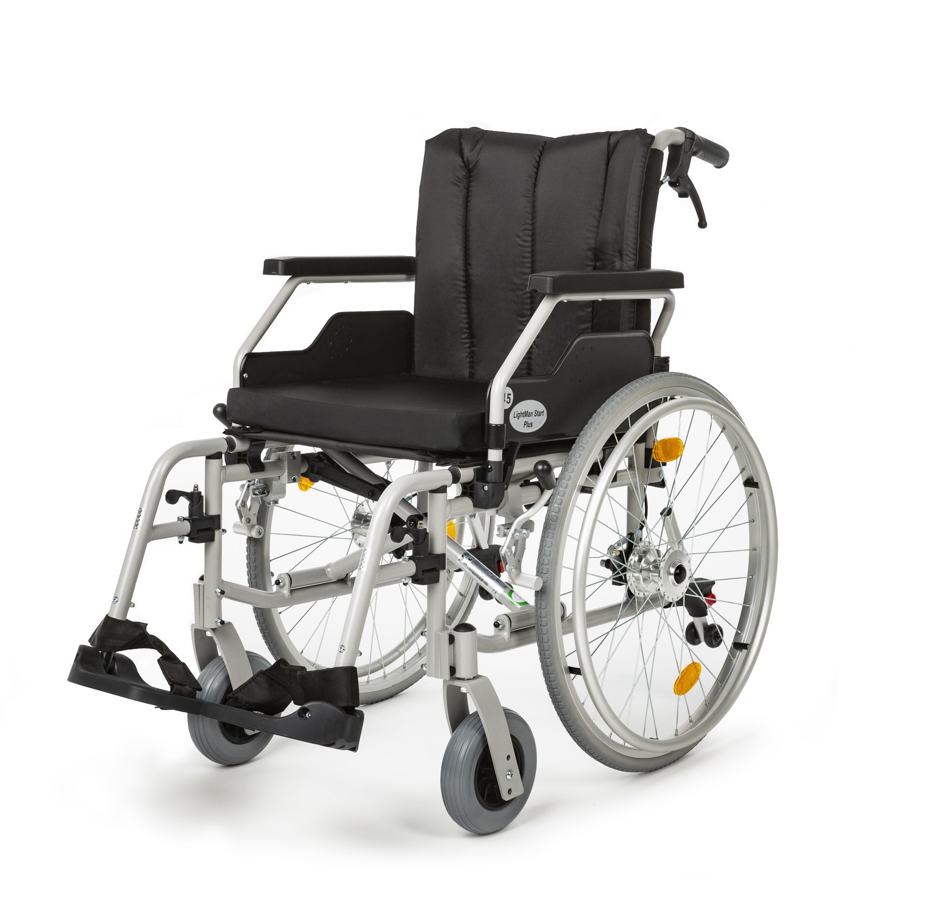 LightMan Start Plus Invalidní vozík s brzdami pro doprovod